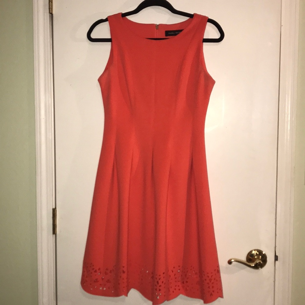 EEUC Ivanka Trump size 2 coral scuba dress